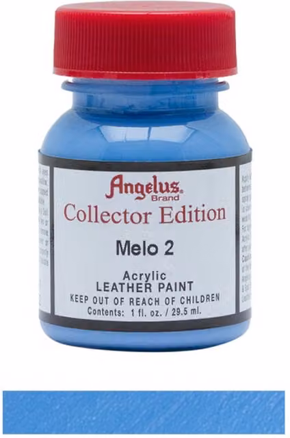 Angelus Acrylic Leather Paint Collector Edition in White and Blue, 1 oz per bottle