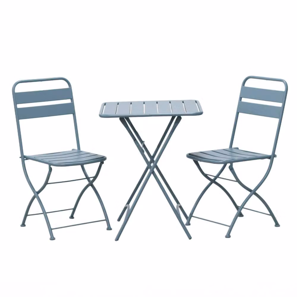 Artemis Home Colourways Vibrant Folding Patio or Balcony Set in Blue – 4