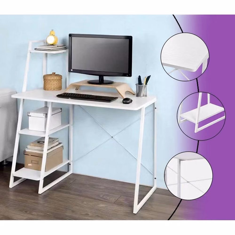 FORGEVIO White Computer Desk for Home Office and Study – 3