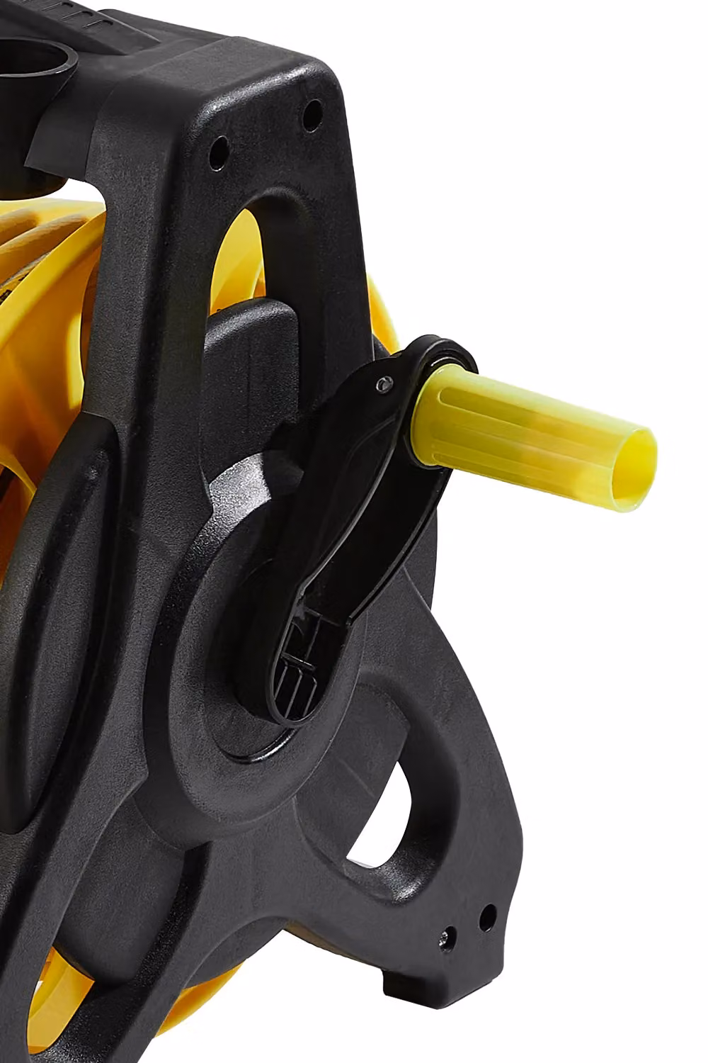 Garden Sanctuary Portable Outdoor Garden Watering Hose Reel Cart Set, 35m, Yellow – 4