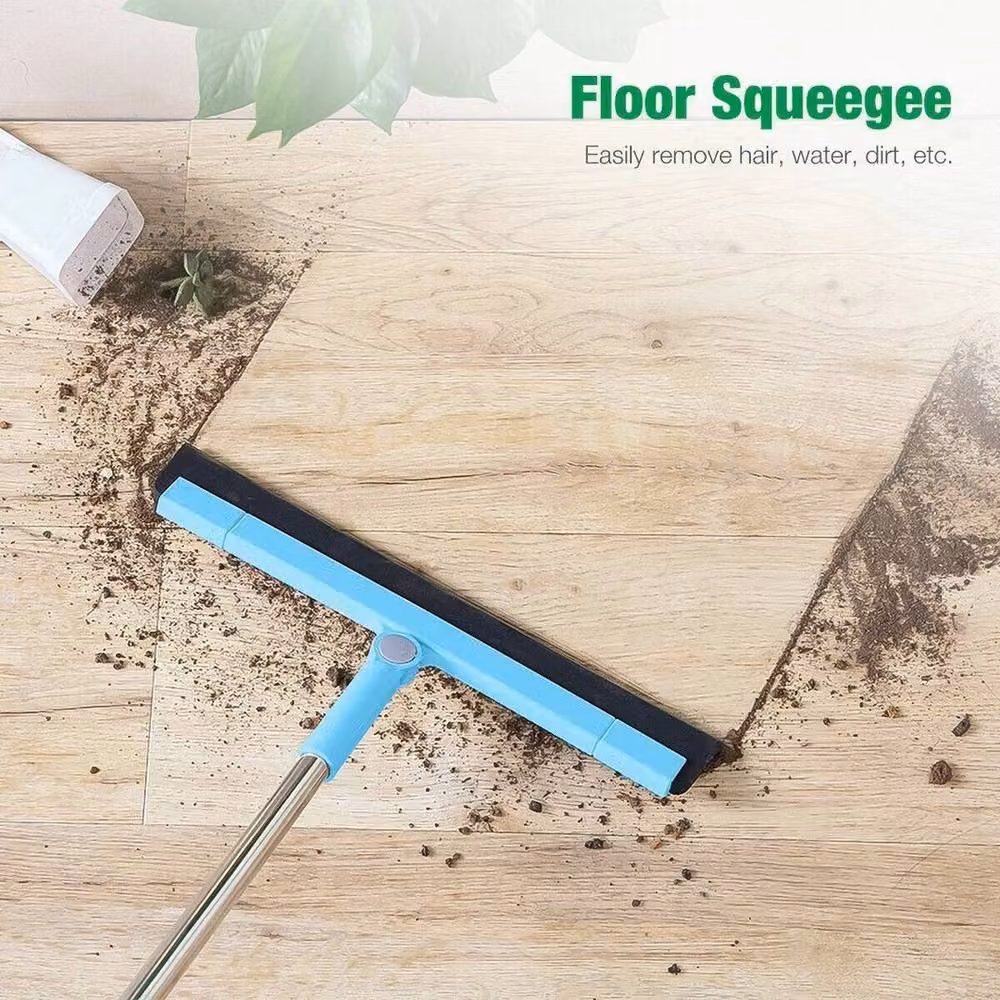 PAWNORA Extendable Blue Floor Squeegee with Stainless Steel Telescopic Handle – 2