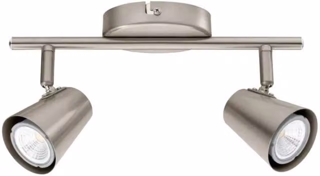 EONLION 2 Way Adjustable Ceiling Spotlight Downlight Fitting with LED Bulbs, Silver – 1