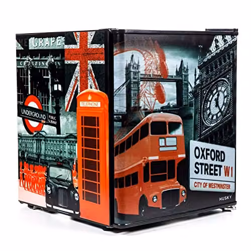 Husky London Mini Fridge, Black, 43L – 2