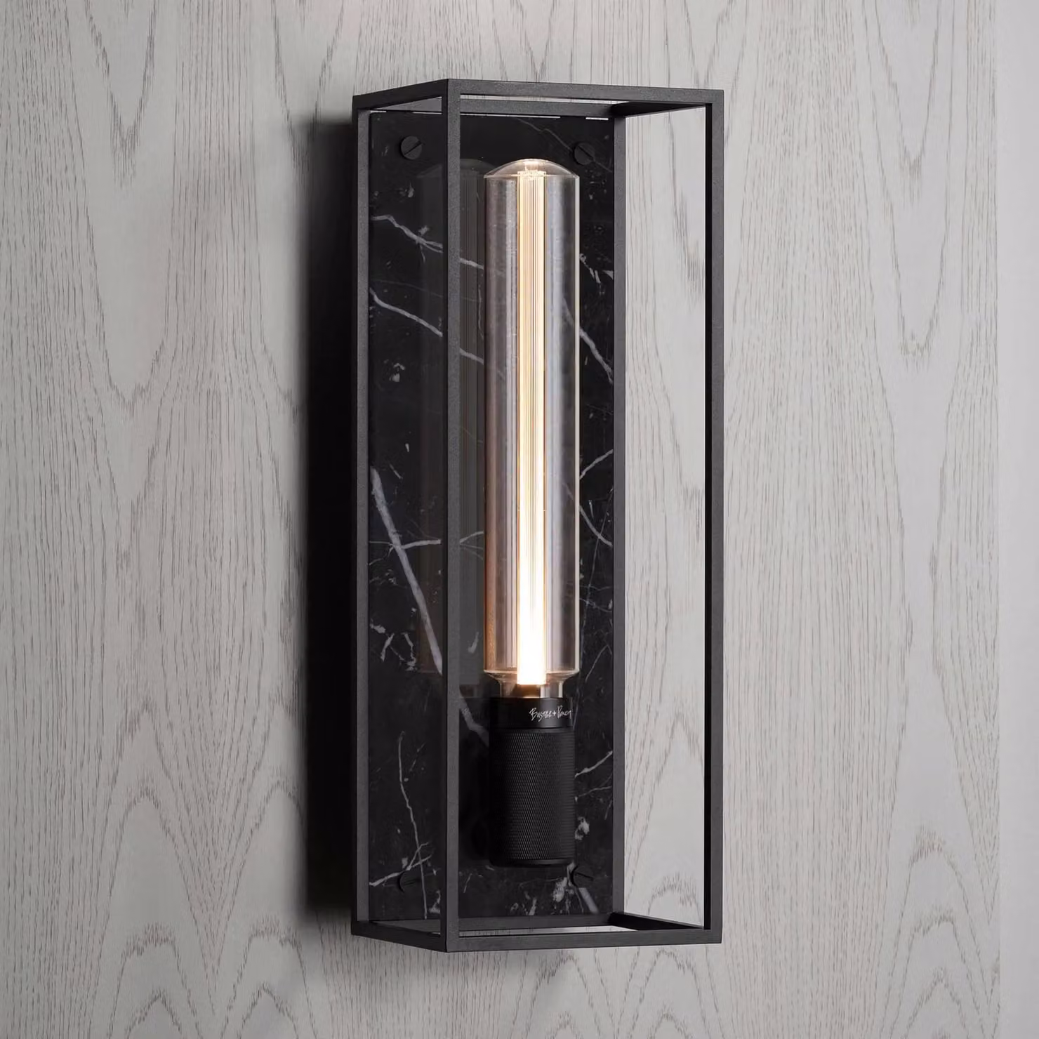 Buster + Punch Caged Wall Light Lantern in Black or White