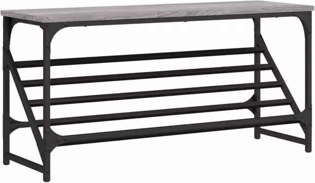 Berkfield Home Grey Sonoma Shoe Rack W/D/H: 90 x 30 x 45 cm – 1