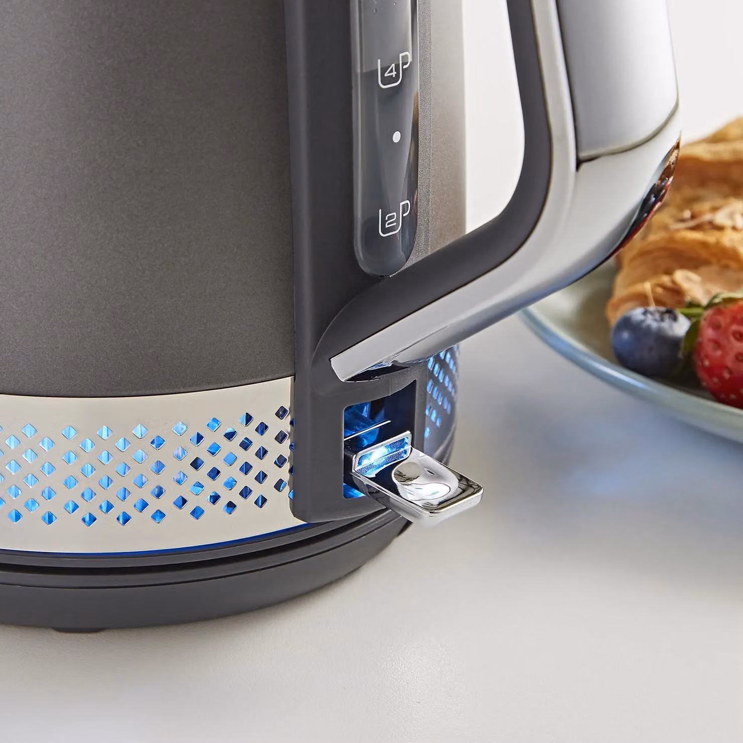 Morphy Richards Illumination Jug Kettle in Grey with Stainless Steel Finish – 3