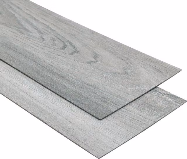 Living and Home Grey Wood Effect Self Adhesive Plank Flooring, 36 Pieces – 1