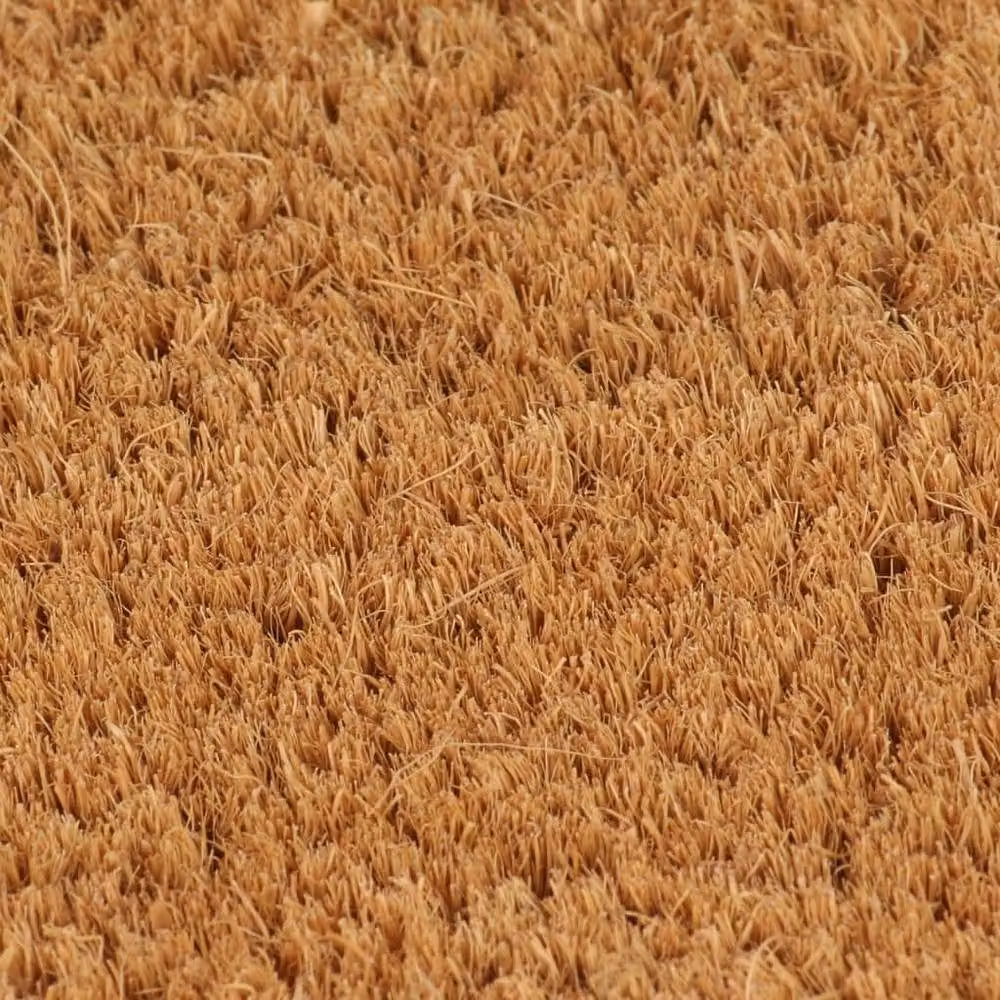 Berkfield Home Rectangular Coir Door Mat in Brown, W/D: 90 x 60 cm – 2