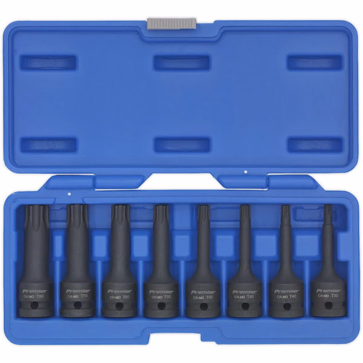 Loops 8 Piece Impact Socket Bit Set, 1/2 inch Square Drive, Black Chromoly Steel – 3