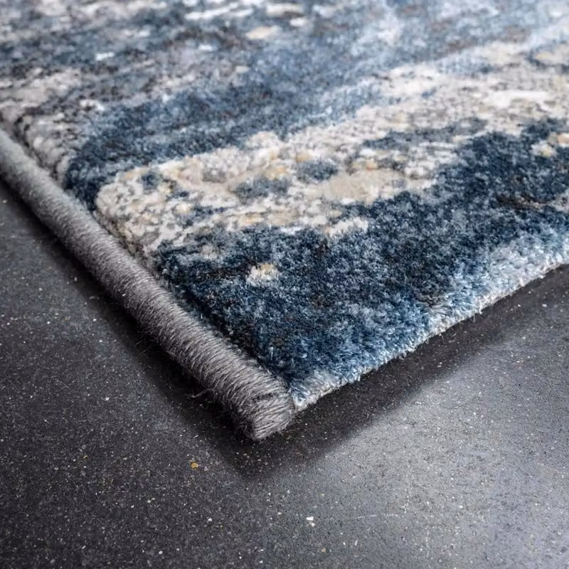 The Rug Shop UK Abstract Blue Modern Machine Woven Area Rug, W: 160 cm, L: 230 cm – 4