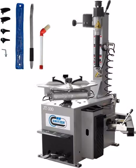 SwitZer Pneumatic Tyre Changer Machine for 10-20 Inch Wheels, Grey