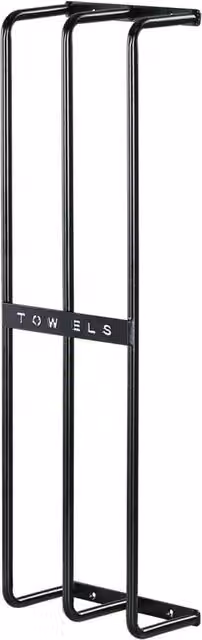 SPETLEK 3 Bar Wall Mounted Metal Towel Rack in Black