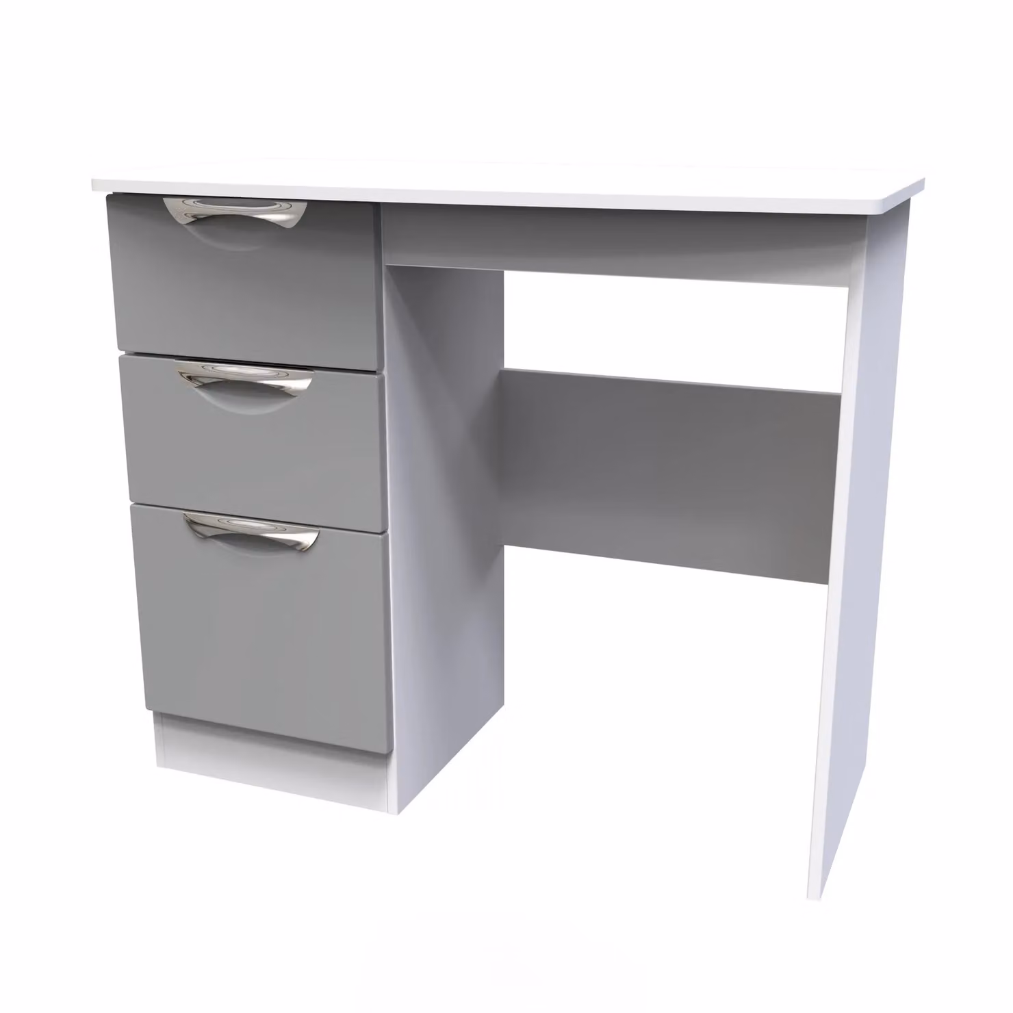 2 U Holborn 3 Drawer Vanity in Dark Grey, Ready Assembled – 2