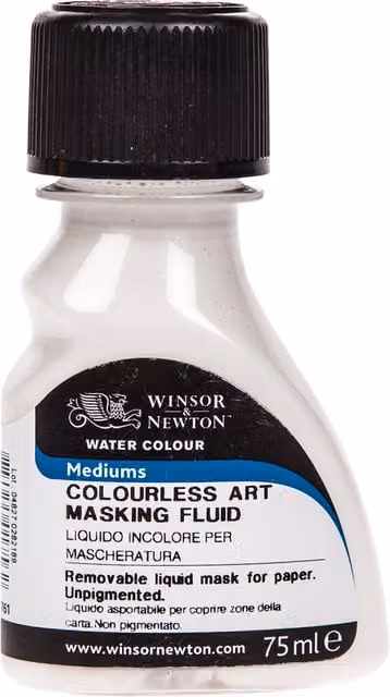 Winsor and Newton Colourless Art Masking Fluid, 75ml, Transparent