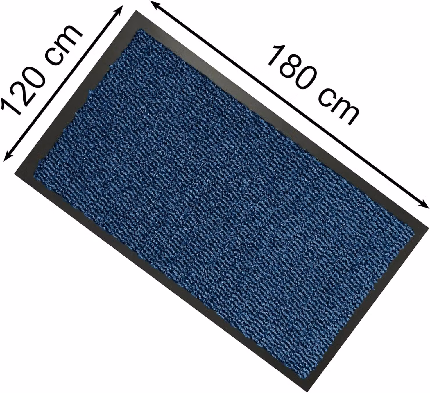 KAV Non-Slip Washable Indoor and Outdoor Rug in Blue and Black, W/D: 120 x 180 cm – 8