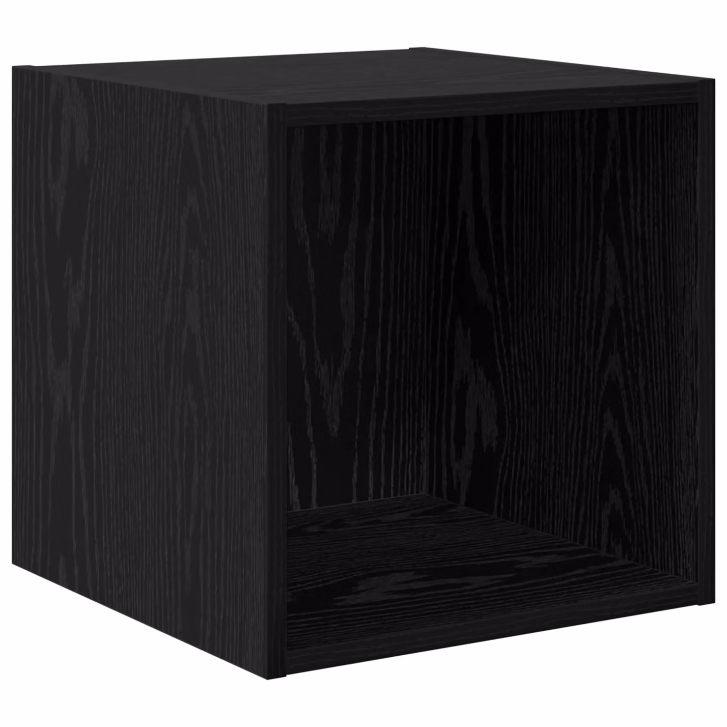 Berkfield Home 4-Piece Modern Wall-Mounted TV Cabinet Set in Black Oak, W/D/H: 37 x 37 x 72 cm – 3