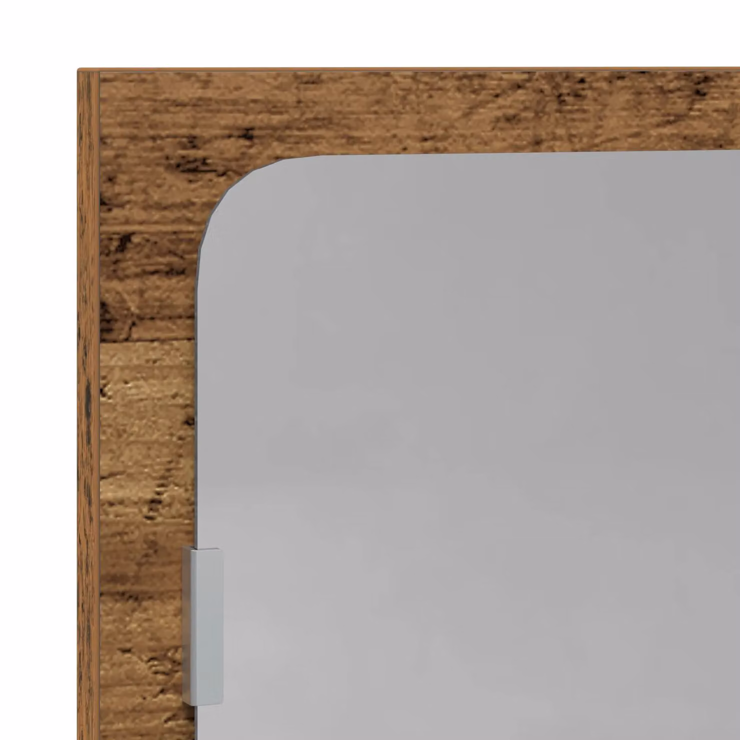 Berkfield Home Modern Rectangular Wall Bathroom Mirror in Brown, W/D/H: 90 x 10.5 x 37 cm – 3