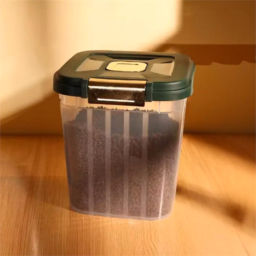 PAWNORA Transparent Pet Food Storage Bin, 2.5kg Leakproof Dry Feed Container – 6