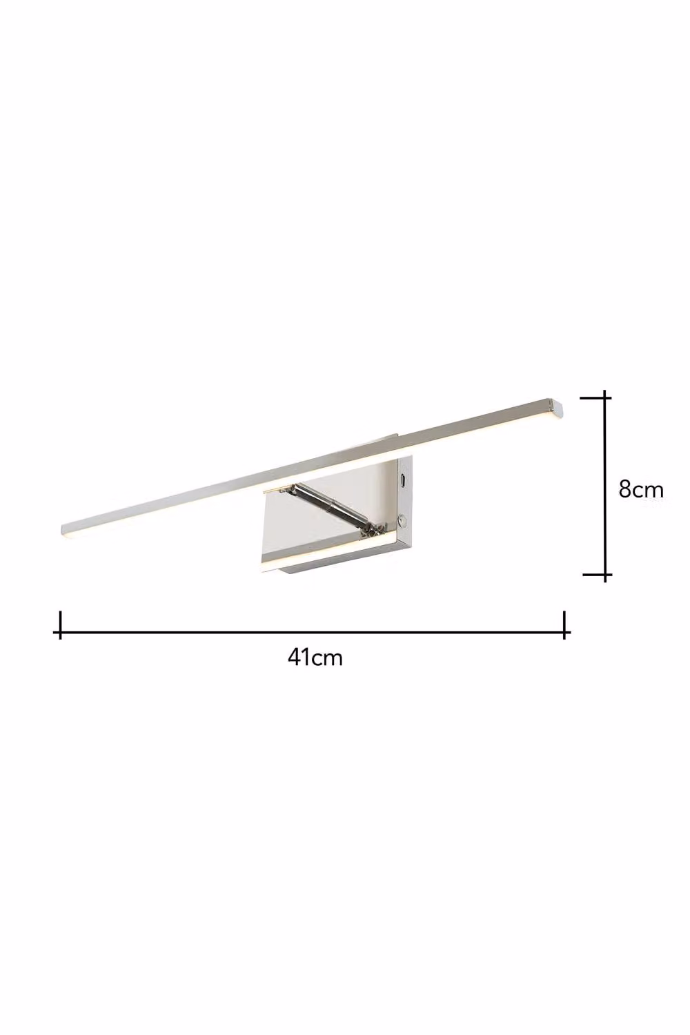 BHS Lighting Dougie Rechargeable LED Picture Wall Light in Silver – 2