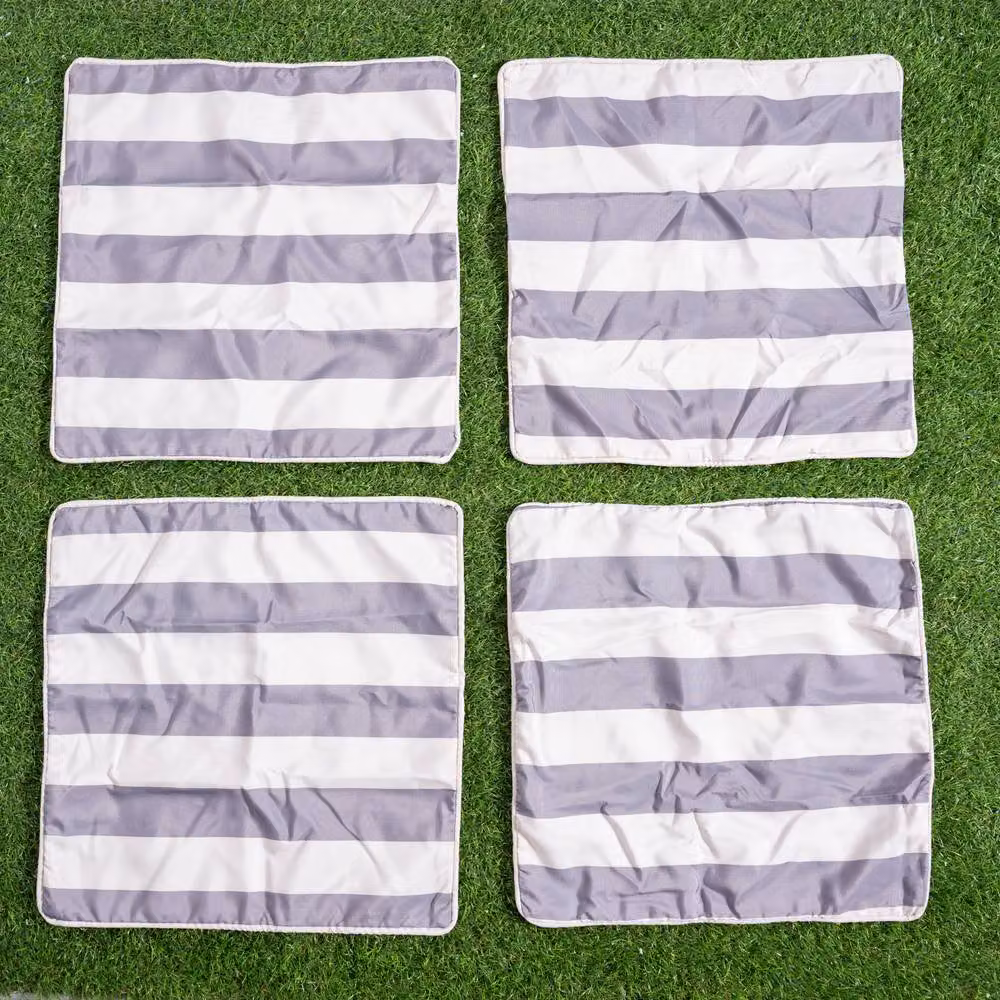 Direct Wicker Waterproof Grey Square Outdoor Cushion Covers, W/D/H: 45 x 45 x 45 cm – 2