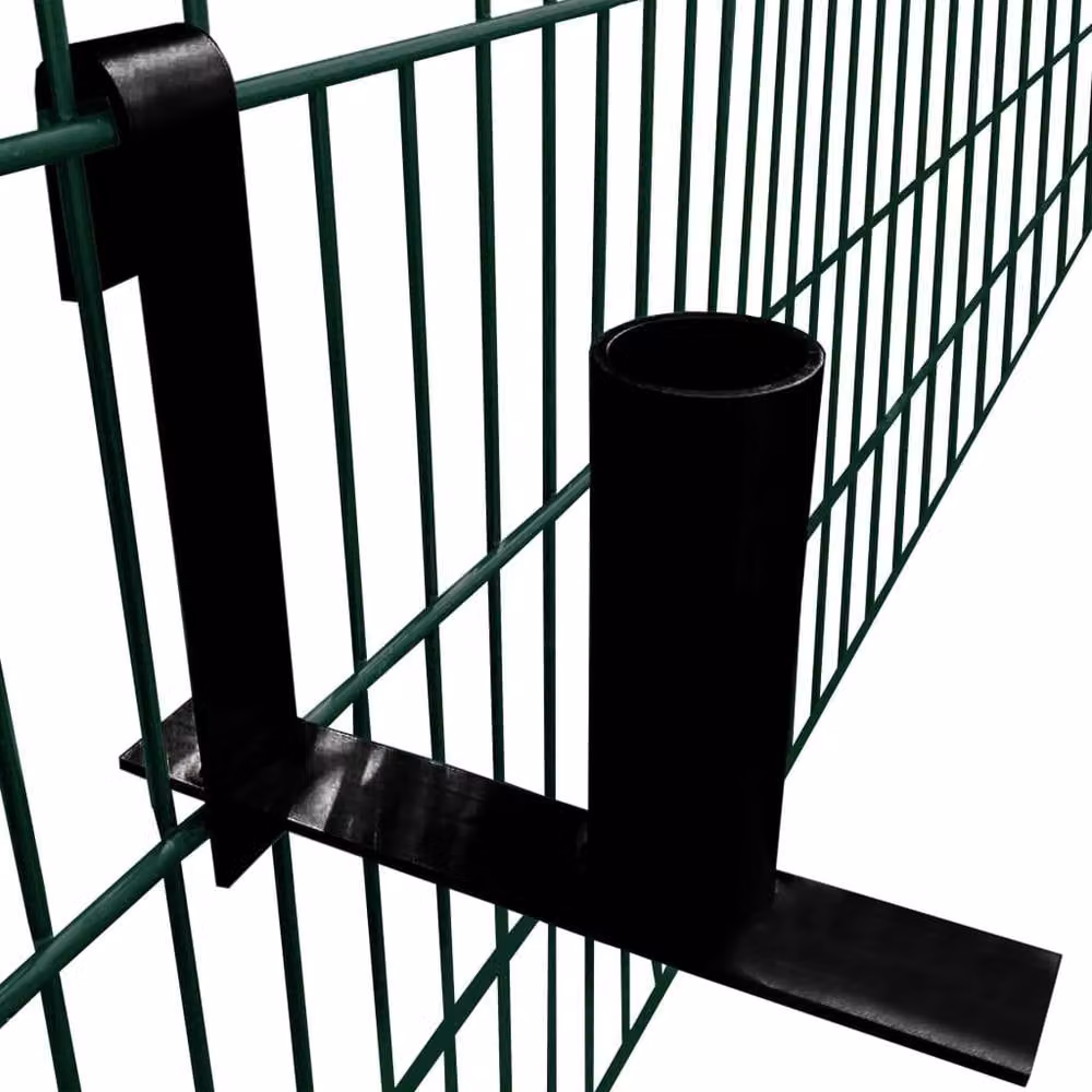 Berkfield Steel Privacy Fence Strip Dispenser Brackets, 3 Pack, Black – 3