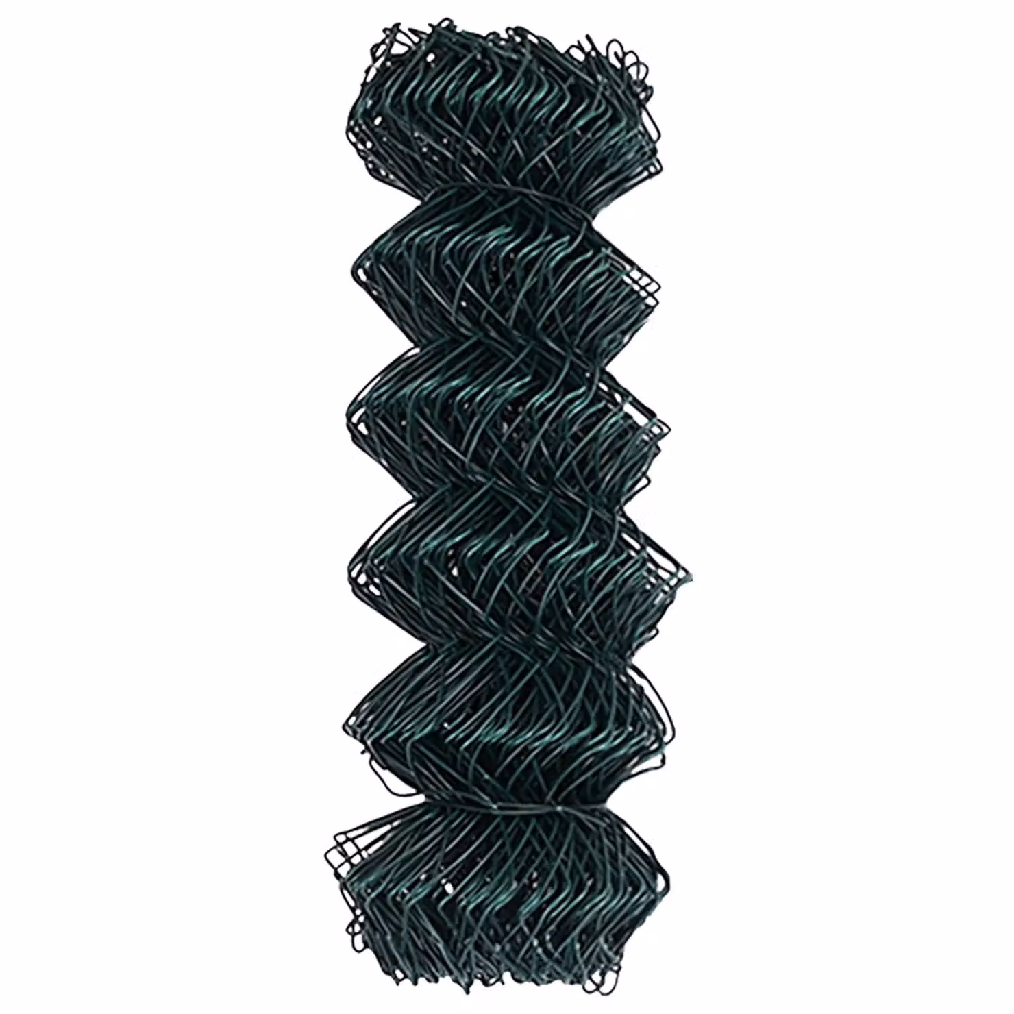 Berkfield Home Green Galvanised Steel and PVC Round Chain Link Fence, H: 0.4 m x L: 10 m – 3