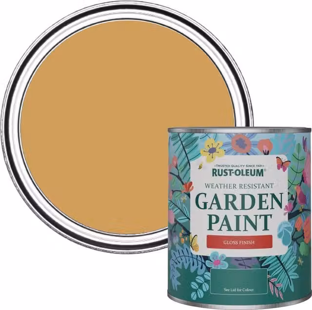 Rust-Oleum Garden Paint in Gloss Finish, Yellow, 0.75 l