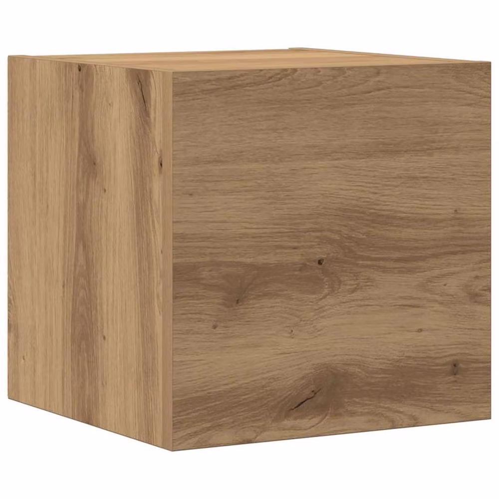 Berkfield Home Artisan Oak Wall Mounted TV Cabinets, 3 Piece Set in Brown – 4
