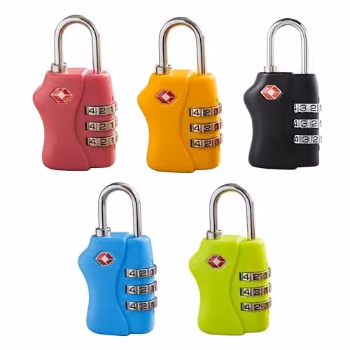 Shatchi TSA Approved 3 Digit Combination Luggage Locks, 2 Pack, Multicolour – 1