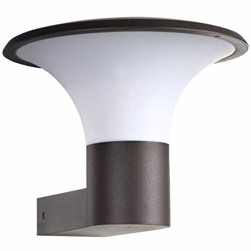 Luxform Perth Modern Up and Down Garden Wall Light in Anthracite Grey