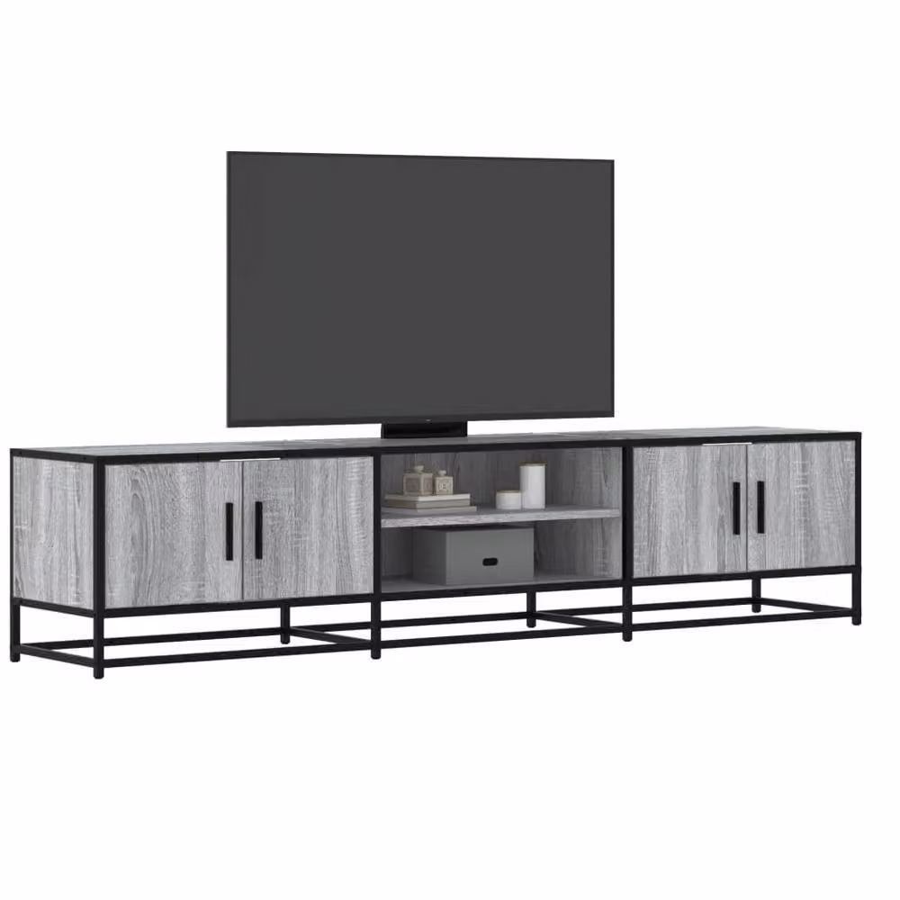 Berkfield Home Grey Sonoma TV Cabinet in Engineered Wood W/D/H: 180 x 41 x 41 cm – 2