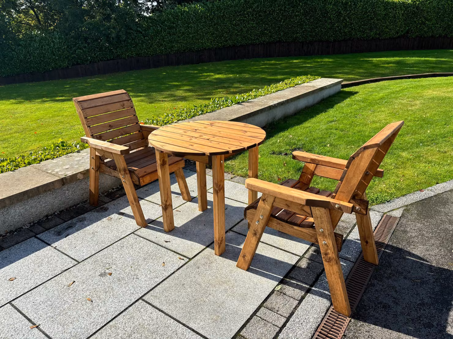 Charles Taylor Trading Thatcham Two Seat Diner Set in Brown – 3
