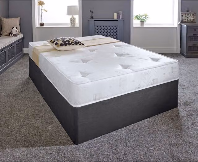 eXtreme Comfort Ltd Hand-Tufted Innerspring Bonell Spring Mattress, Medium Soft Comfort, White, W/D/H: 90 x 190 x 22.86 cm – 1