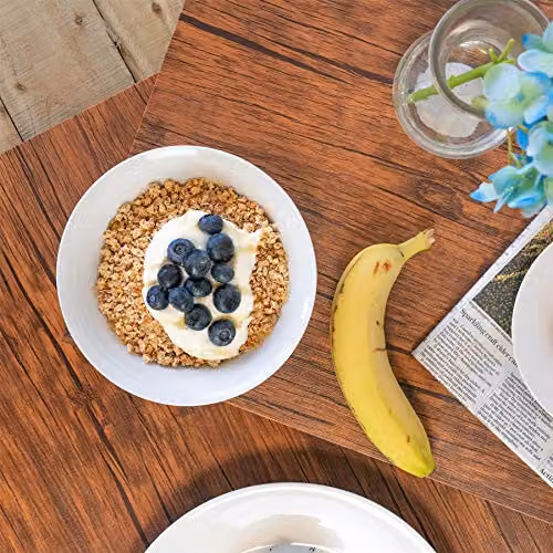 Argon Tableware White Porcelain Cereal Bowls, Set of 6, Diameter: 18 cm – 2