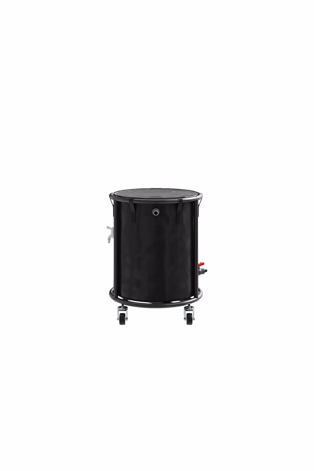 Living and Home 114L Portable Rain Barrel with Castors, Black – 2