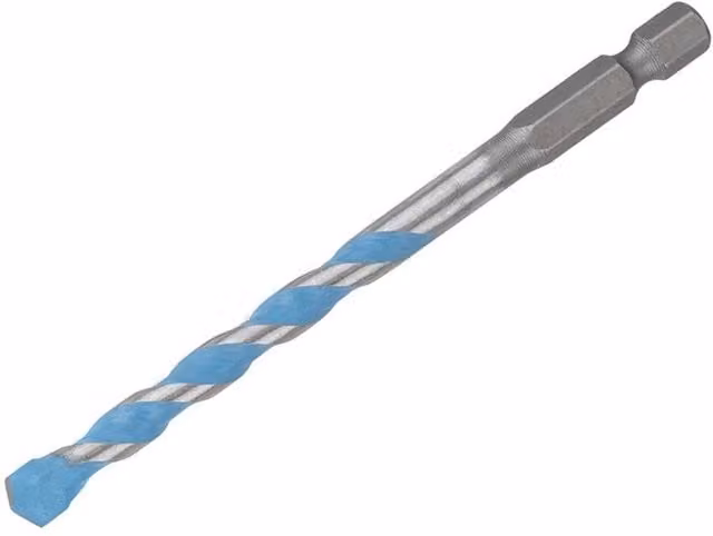 Bosch EXPERT HEX-9 Multi Construction Carbide Tipped Drill Bit, Blue, Diameter: 7 mm, Length: 100 mm