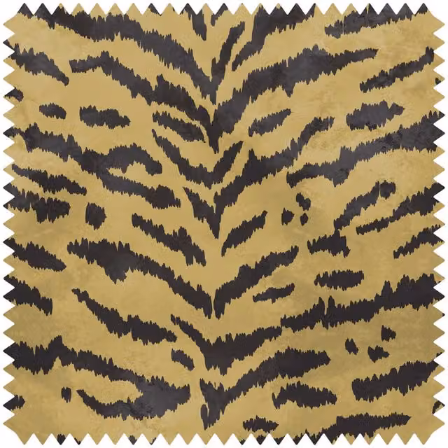 House of Hackney TIGRE Velvet Sample in Taupe, Beige and Multicolour