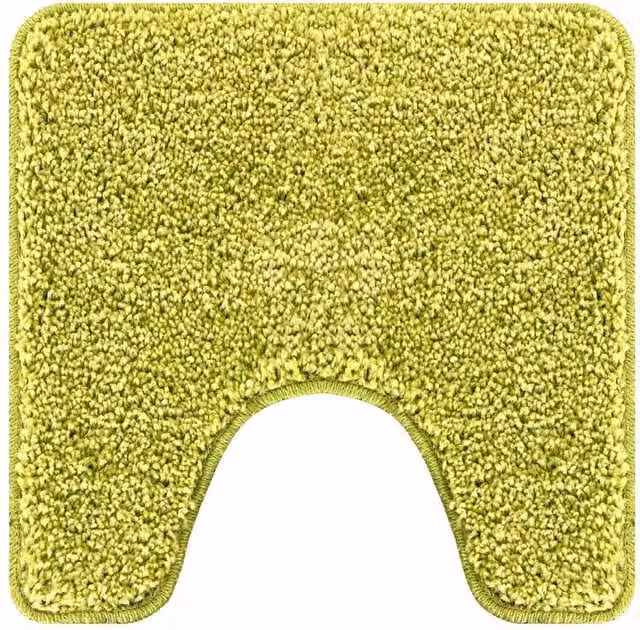 Berkfield Home U-Shaped Non-Slip Bath Mat, Green, 50 x 50 cm