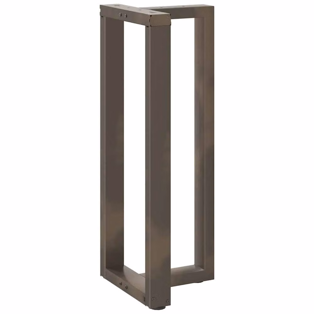 Berkfield T-Shaped Bar Table Legs, 2 Piece Set, Black Matt Steel, W: 50 cm, D: 35 cm, H: 100-101 cm – 3