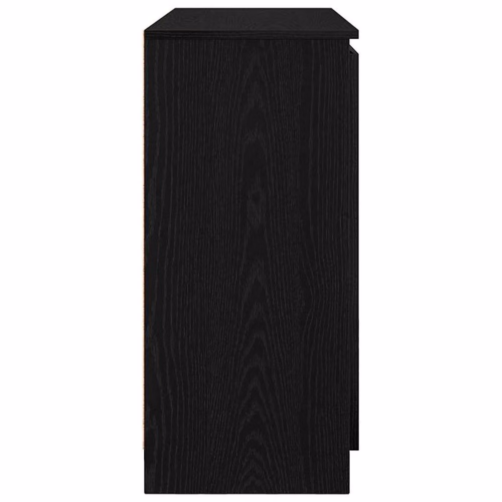 Berkfield Home Modern Sideboard with Drawers in Black Oak, W/D/H: 100.5 x 35 x 76 cm – 3