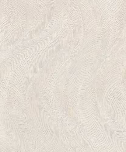 Rasch Incanto Waves Non-Woven Textured Vinyl Wallpaper in Beige