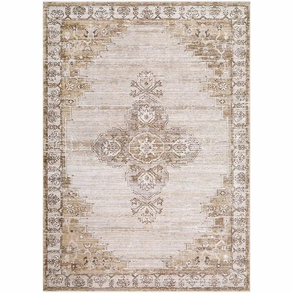 Livabliss Fifth Avenue Vintage Boho Living Room Rug in Brown, White, Grey and Beige, W: 200 cm, D: 275 cm – 2