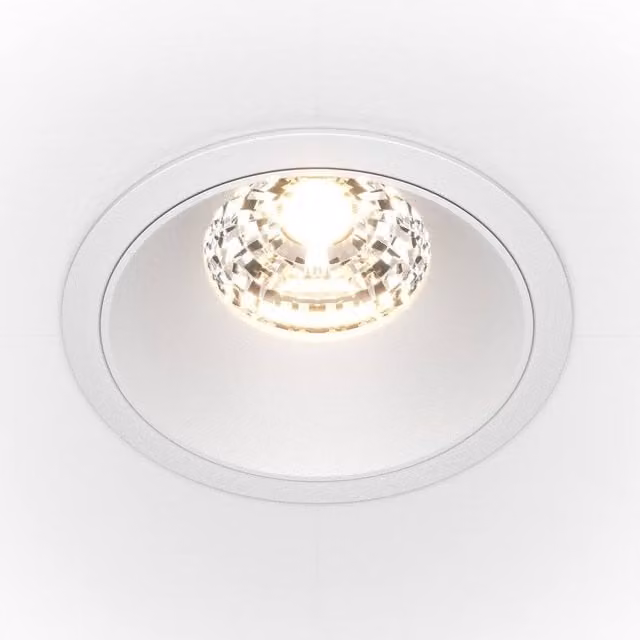 Maytoni Alfa LED Round Dimmable Recessed Downlight, White, 1250lm, 4000K