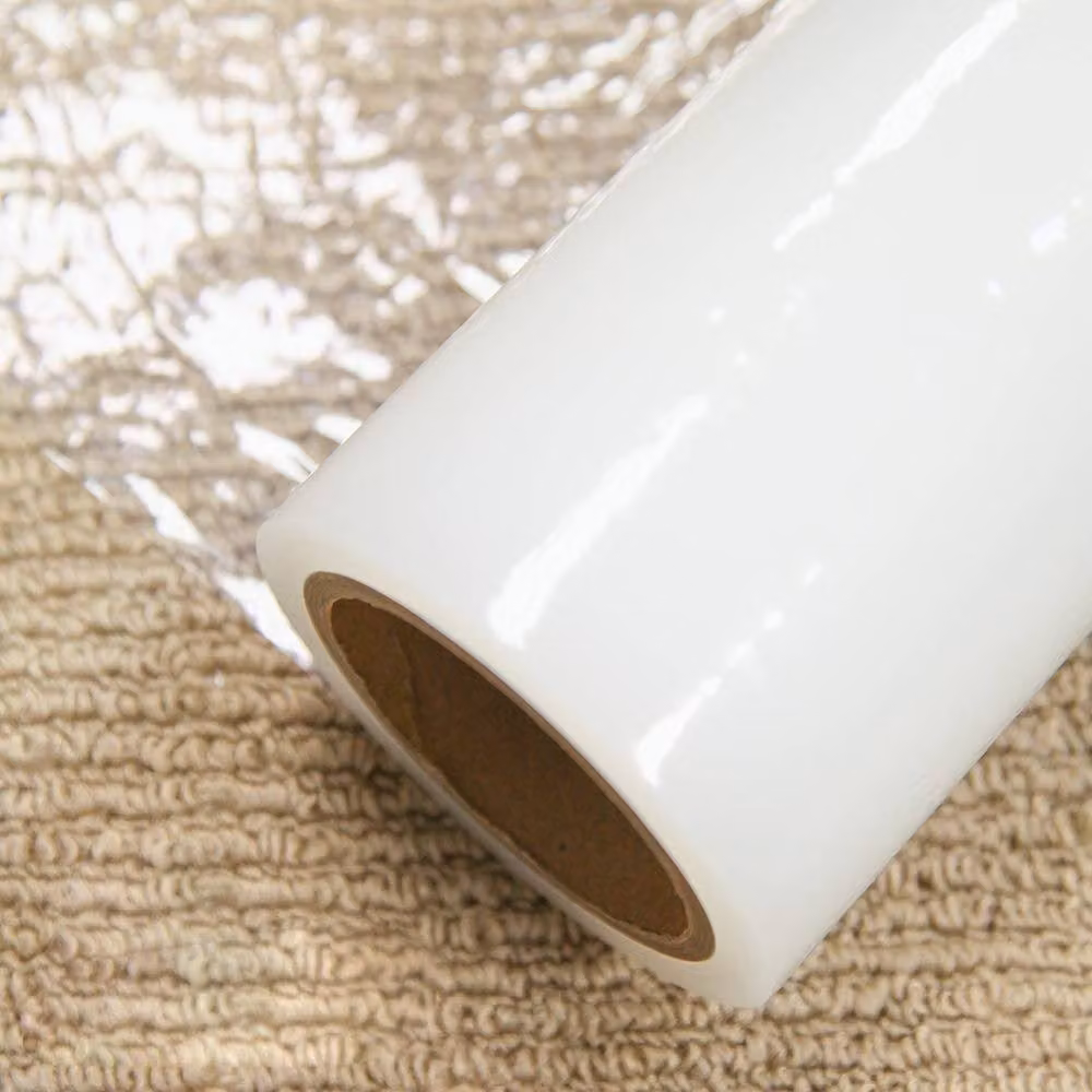 FORGEVIO Self Adhesive Carpet Floor Protector Roll, Clear Construction Film, W: 52 cm, L: 10000 cm – 3