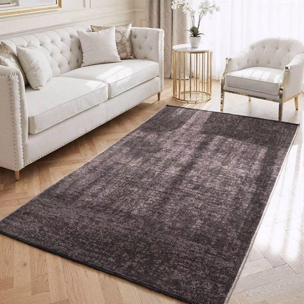 THE RUGS Brilliance Prisma Modern Abstract Short Pile Velour Rug in Brown, W: 80 cm, L: 250 cm – 6