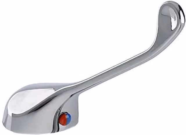 Nes Home Long Medical 160mm Lever Tap Handle in Silver Brass – 1