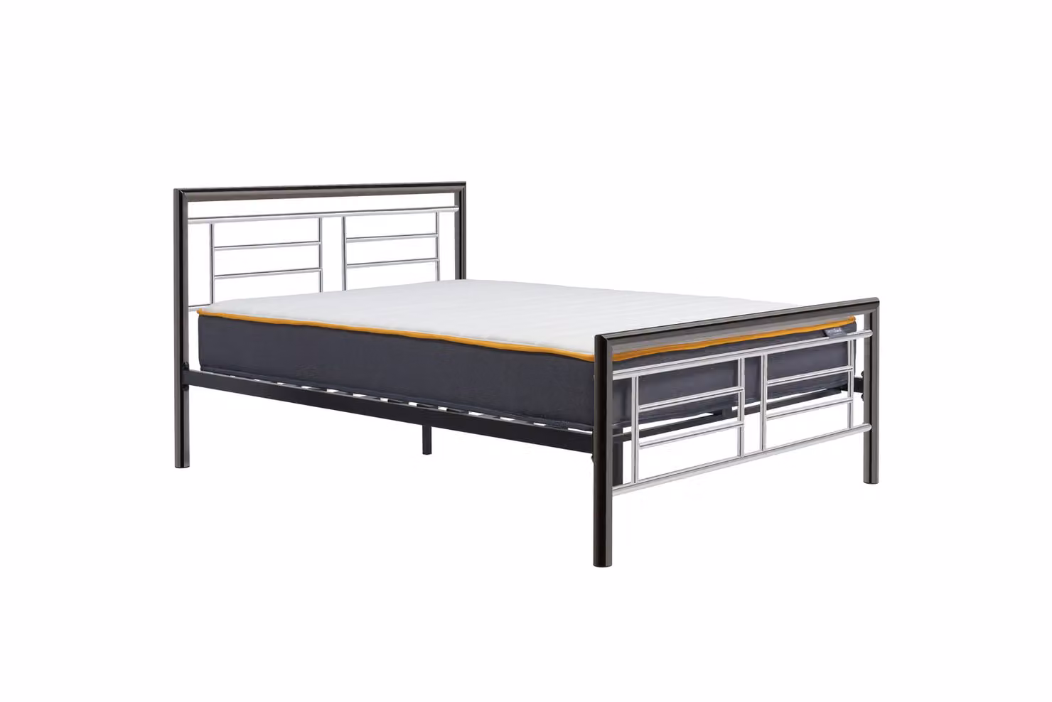 Birlea Montana Metal Bed in Silver, Size: 180 x 200 cm – 3