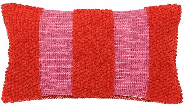 Helena Springfield Isla Multicolour Striped Cotton Woven Rectangular Cushion W: 50 cm, H: 30 cm