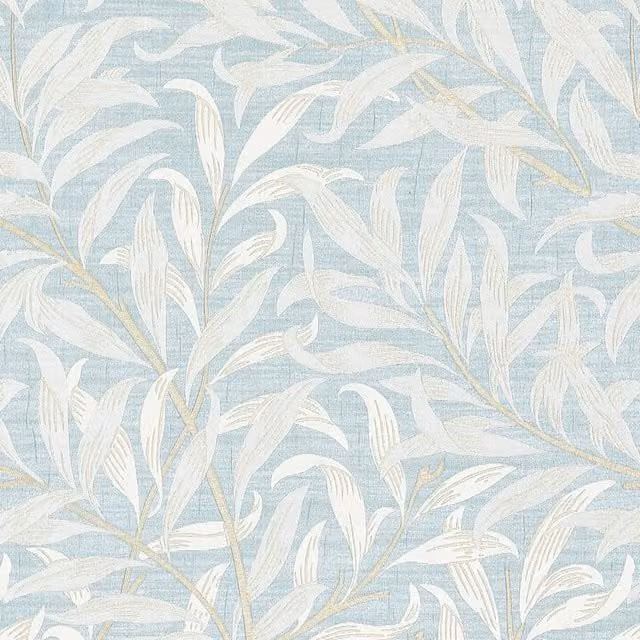 William Morris Willow Boughs Jacquard Fabric in Blue Denim