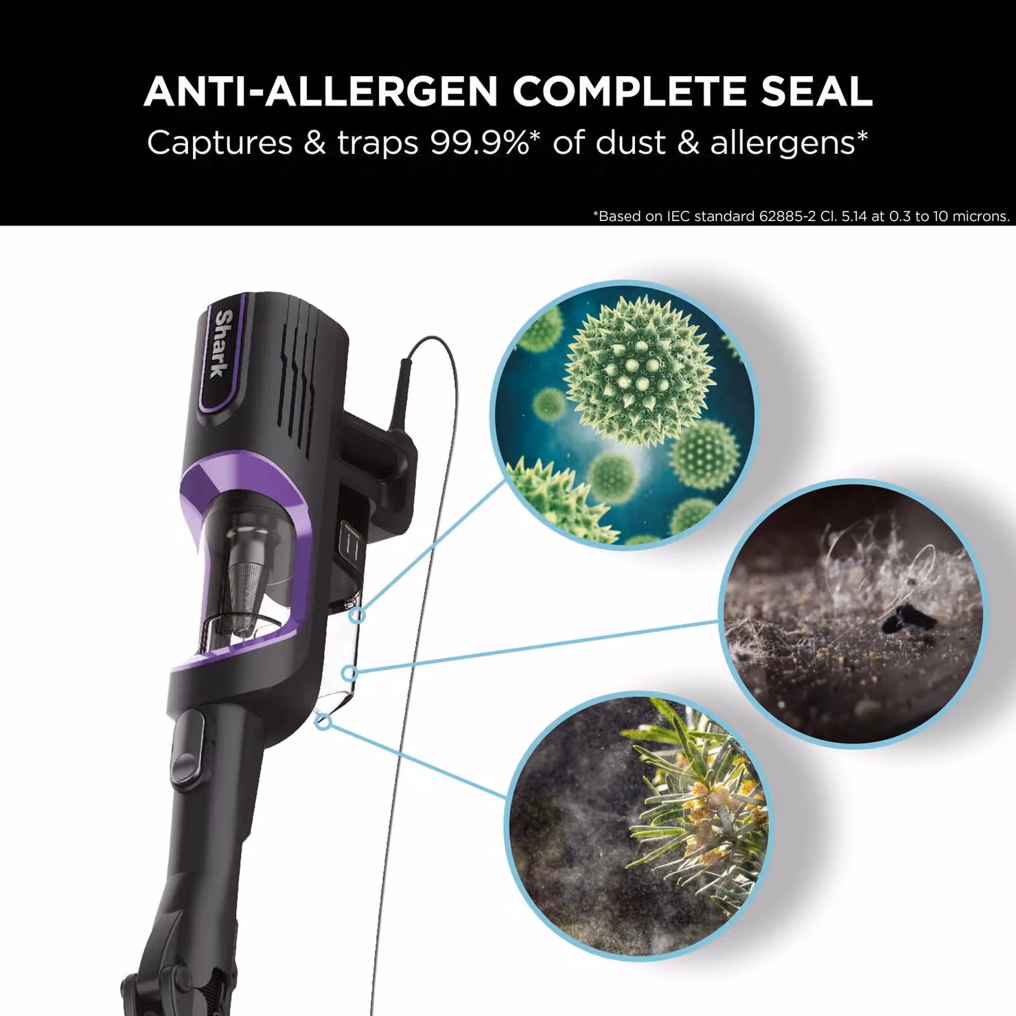 Shark Anti Hair Wrap Corded Stick Vacuum Cleaner with Flexology HZ500UK in Black – 4